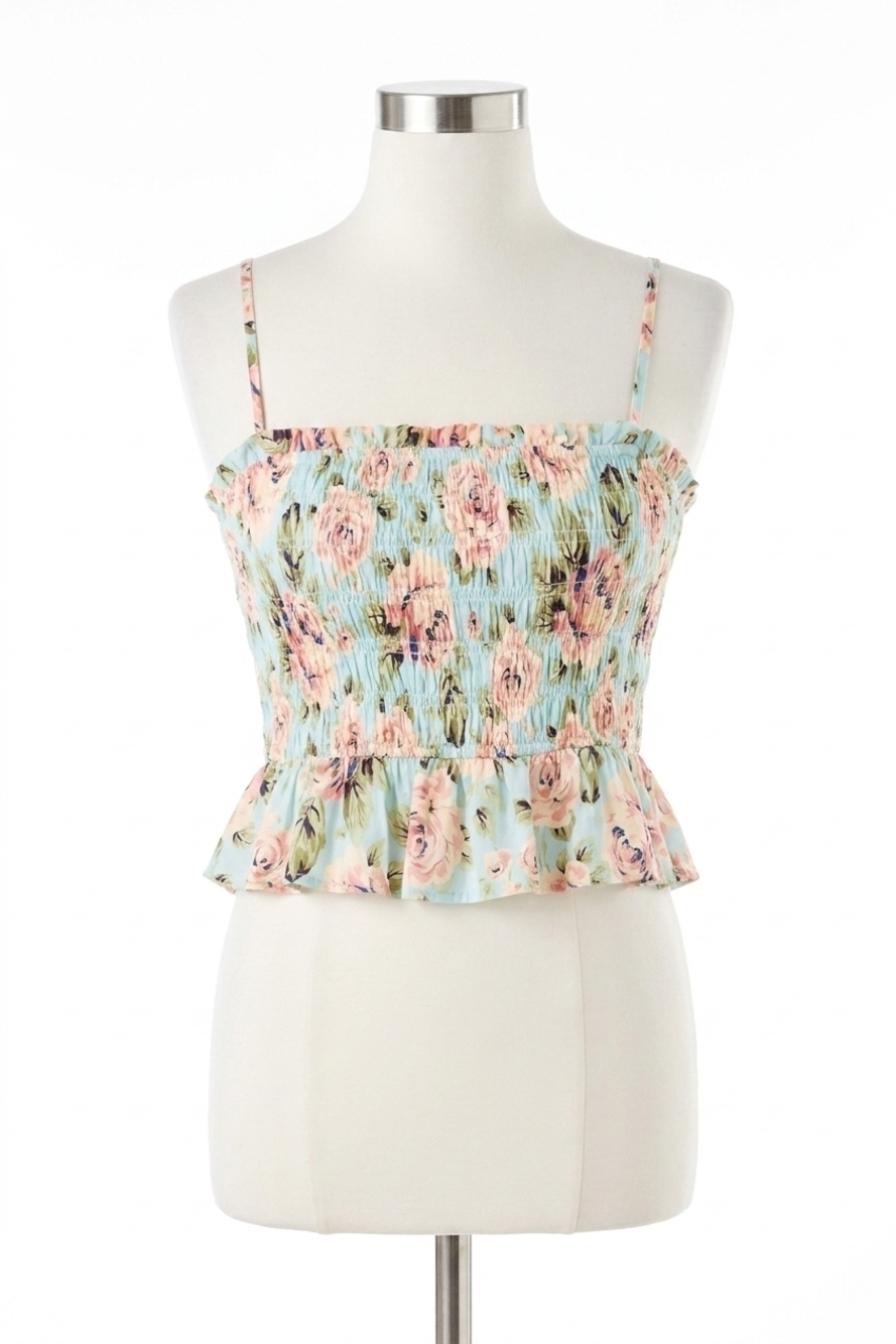 NEW SALTWATER LUXE rileigh tank top in capri blue